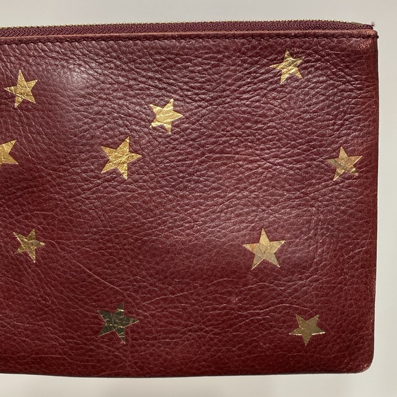 Madewell The Leather Pouch Clutch Star Embossed Edition Bag - Picture 5 of 13